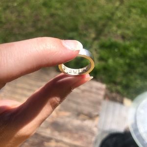 Inner Message Sterling Silver Imprint Ring S 7.5